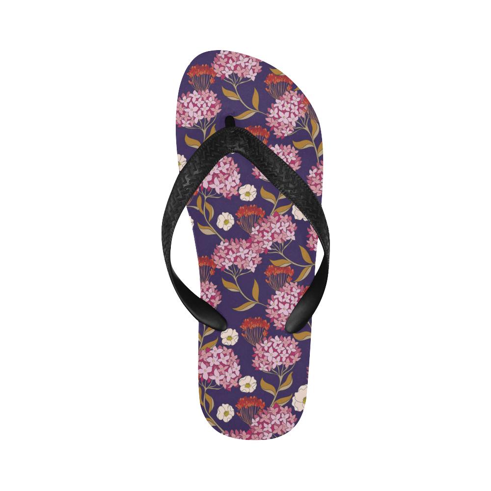 Hydrangea Pattern Print Design HD010 Flip Flops-JorJune