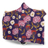 Hydrangea Pattern Print Design HD010 Hooded Blanket-JORJUNE.COM