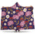 Hydrangea Pattern Print Design HD010 Hooded Blanket-JORJUNE.COM