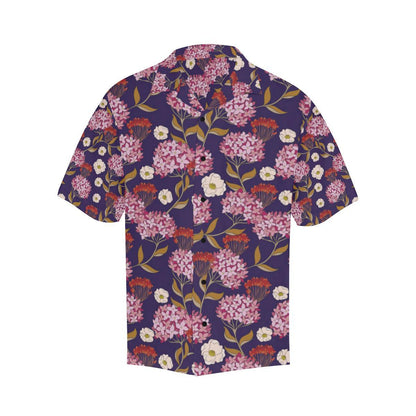 Hydrangea Pattern Print Design HD010 Men Hawaiian Shirt-JorJune