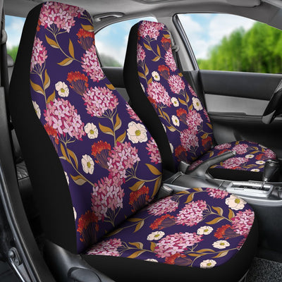 Hydrangea Pattern Print Design HD010 Universal Fit Car Seat Covers-JorJune