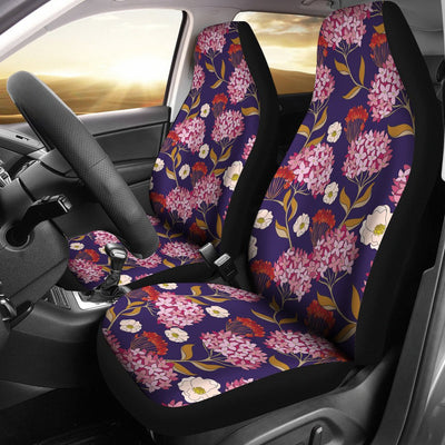 Hydrangea Pattern Print Design HD010 Universal Fit Car Seat Covers-JorJune