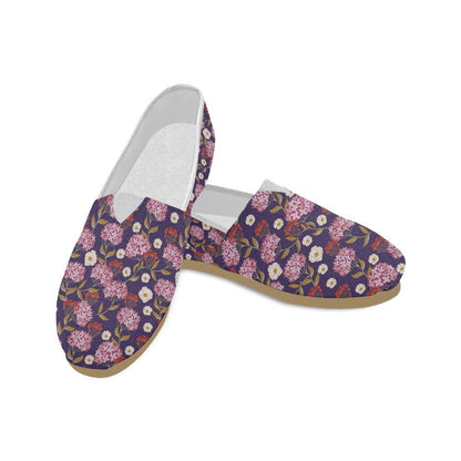 Hydrangea Pattern Print Design HD010 Women Casual Shoes-JorJune.com