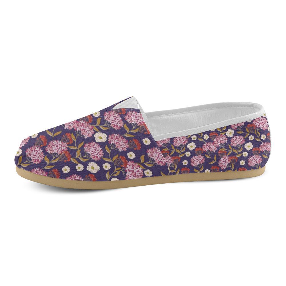 Hydrangea Pattern Print Design HD010 Women Casual Shoes-JorJune.com