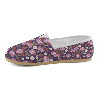 Hydrangea Pattern Print Design HD010 Women Casual Shoes-JorJune.com