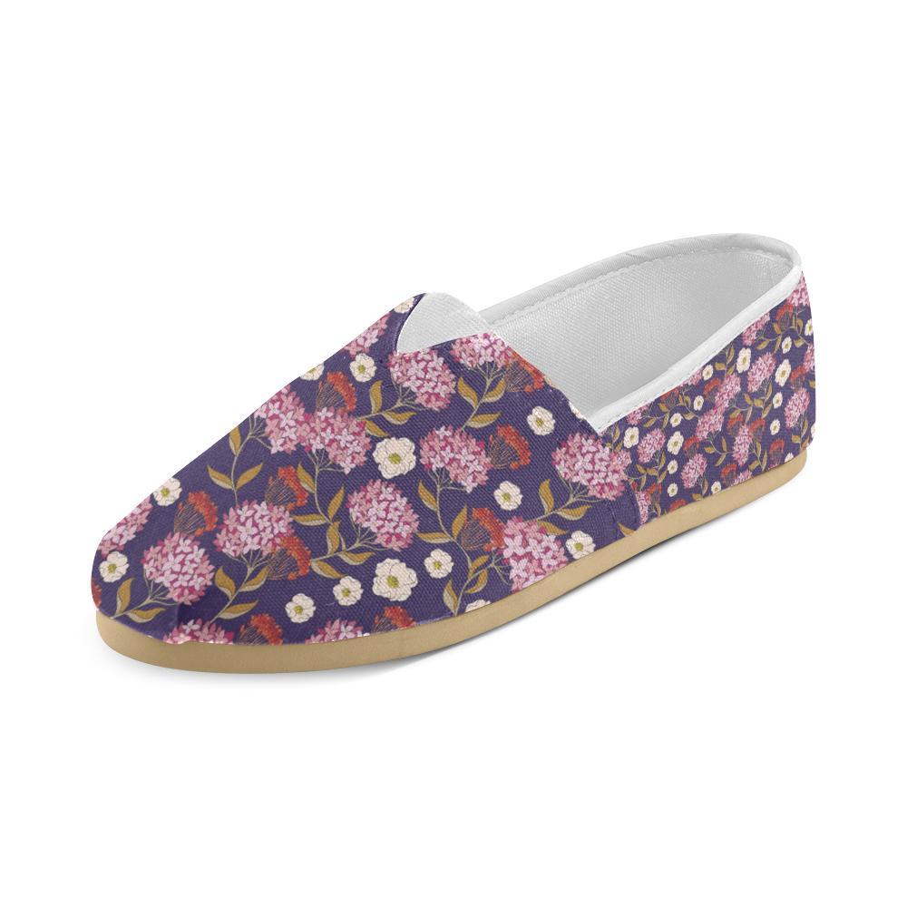 Hydrangea Pattern Print Design HD010 Women Casual Shoes-JorJune.com