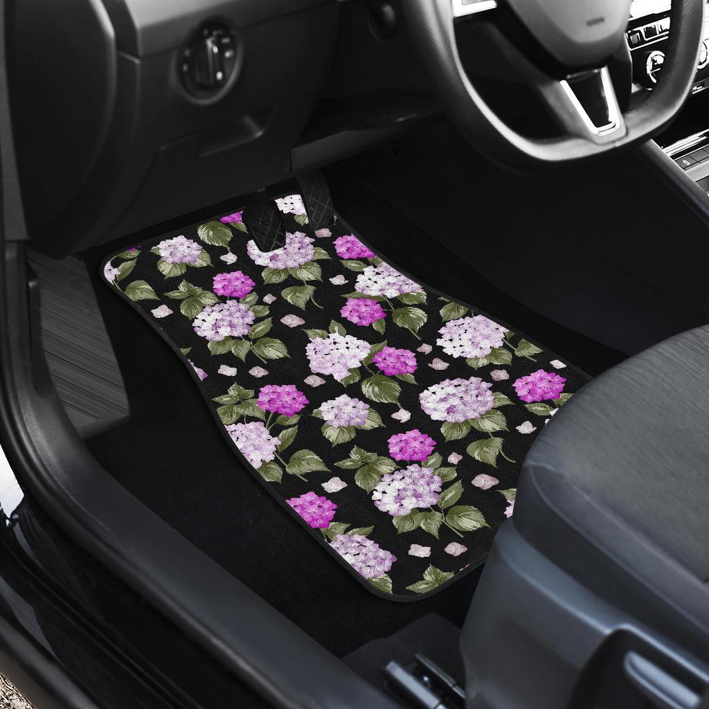 Hydrangea Pattern Print Design HD011 Car Floor Mats-JorJune