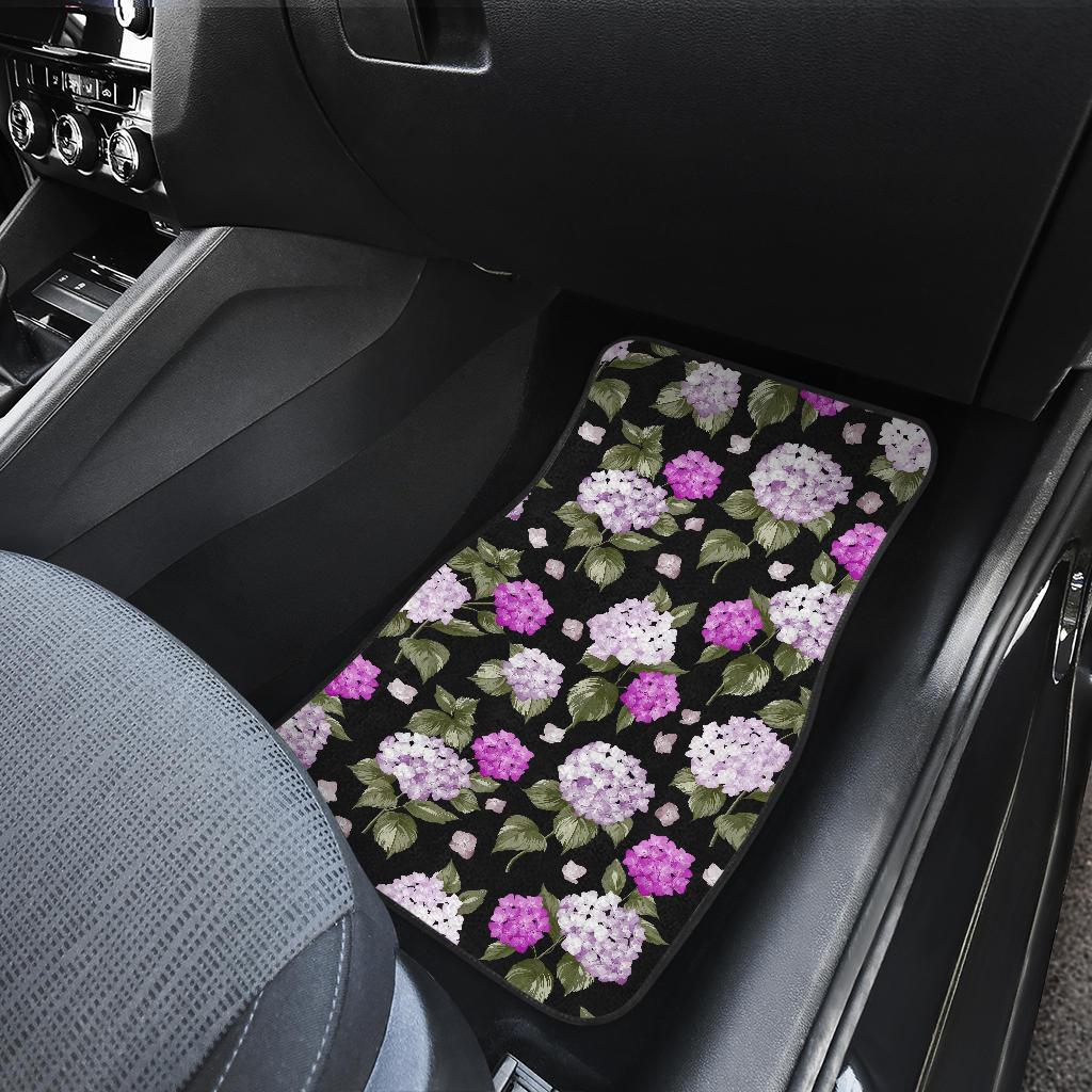 Hydrangea Pattern Print Design HD011 Car Floor Mats-JorJune