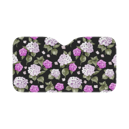 Hydrangea Pattern Print Design HD011 Car Sun Shade-JorJune