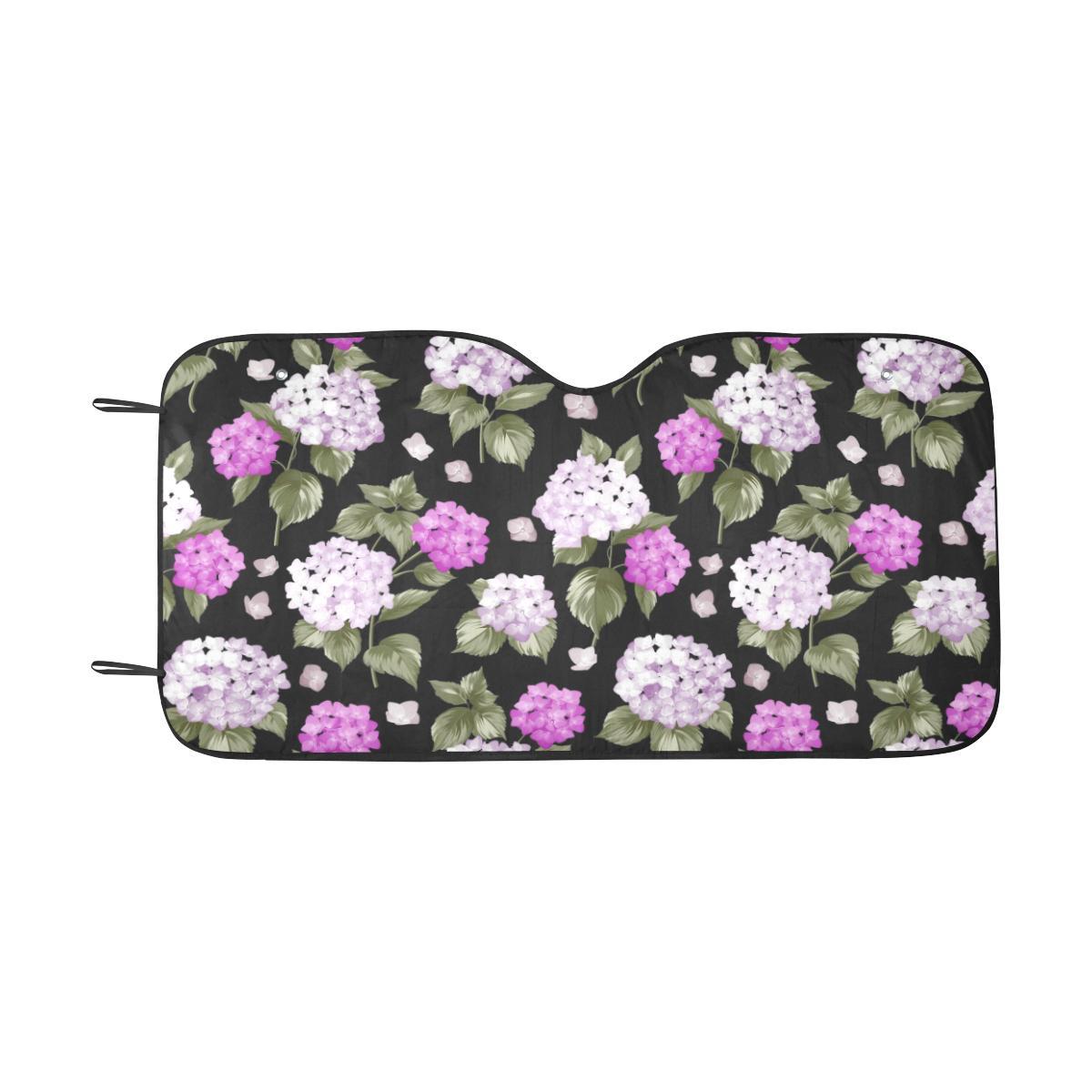 Hydrangea Pattern Print Design HD011 Car Sun Shade-JorJune