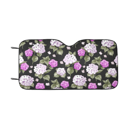 Hydrangea Pattern Print Design HD011 Car Sun Shade-JorJune