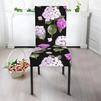 Hydrangea Pattern Print Design HD011 Dining Chair Slipcover-JORJUNE.COM