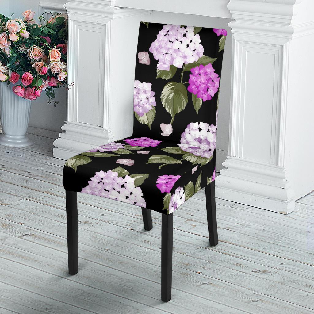 Hydrangea Pattern Print Design HD011 Dining Chair Slipcover-JORJUNE.COM
