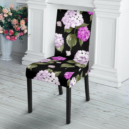 Hydrangea Pattern Print Design HD011 Dining Chair Slipcover-JORJUNE.COM