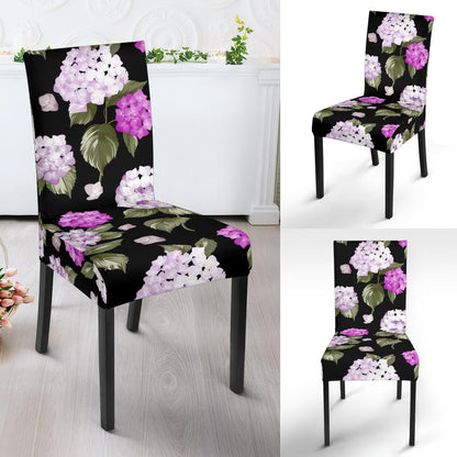 Hydrangea Pattern Print Design HD011 Dining Chair Slipcover-JORJUNE.COM