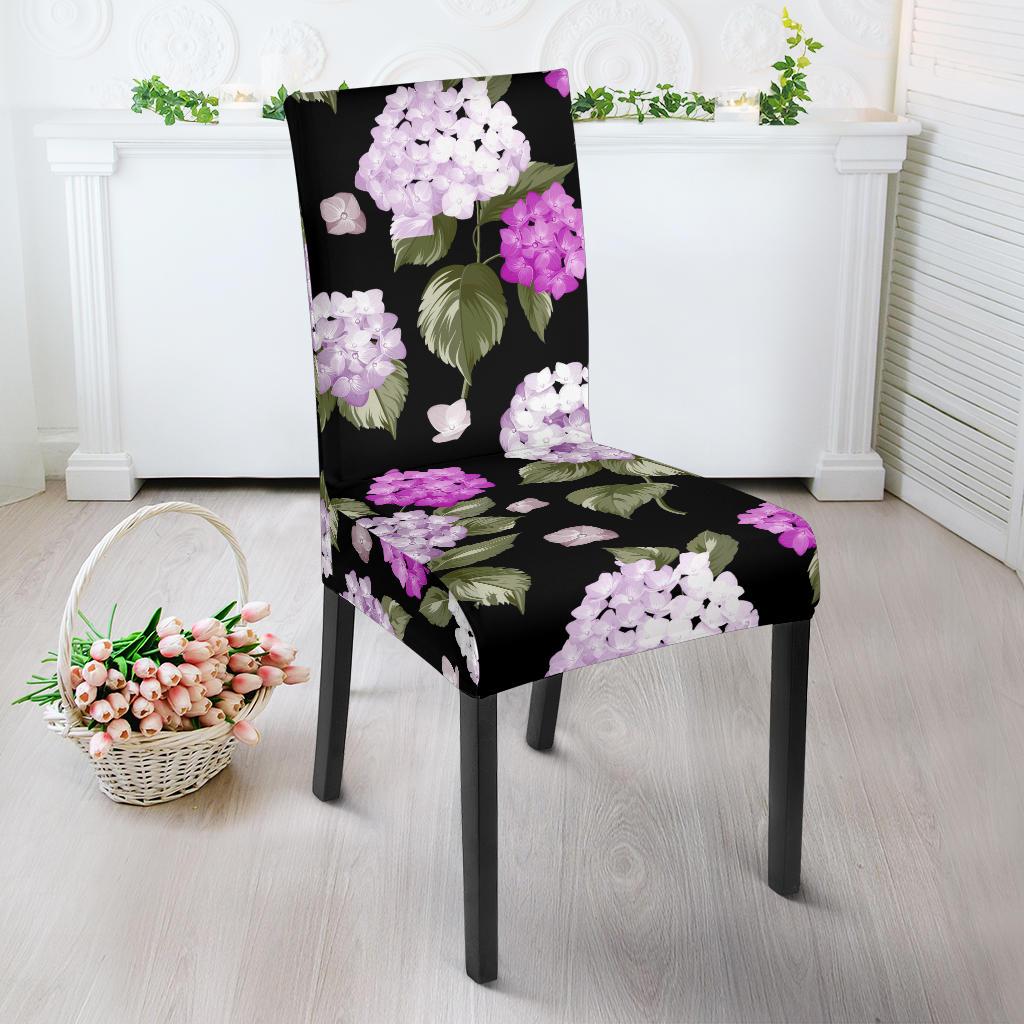 Hydrangea Pattern Print Design HD011 Dining Chair Slipcover-JORJUNE.COM