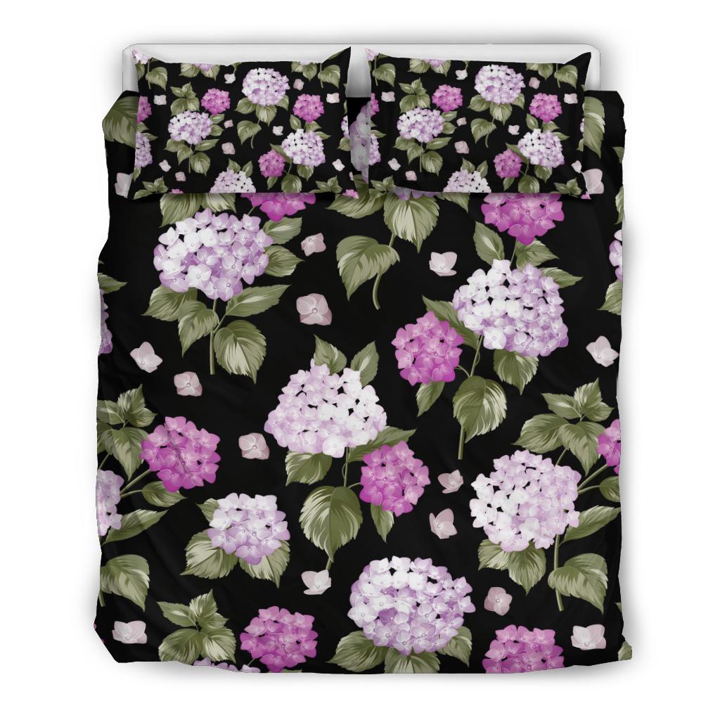 Hydrangea Pattern Print Design HD011 Duvet Cover Bedding Set-JORJUNE.COM