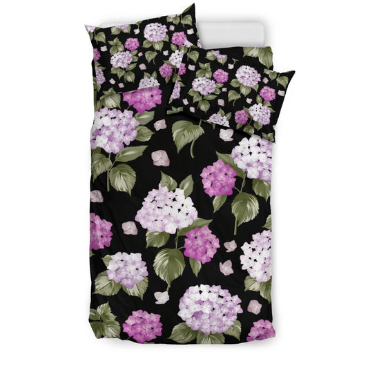 Hydrangea Pattern Print Design HD011 Duvet Cover Bedding Set-JORJUNE.COM