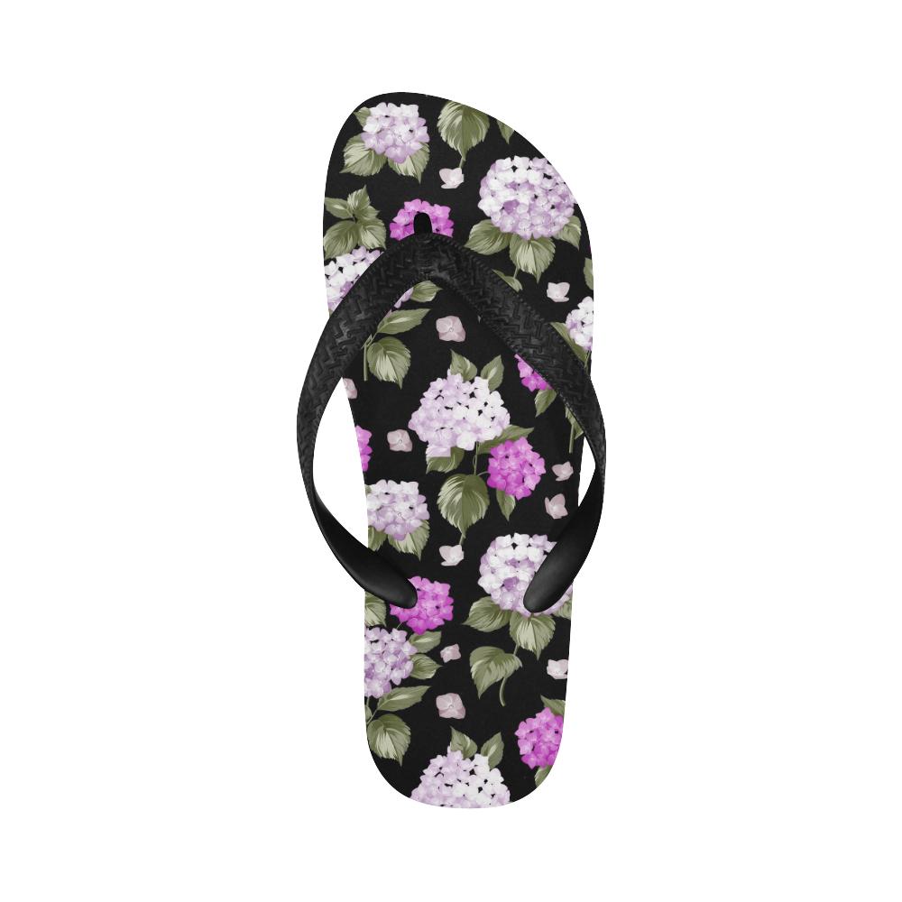 Hydrangea Pattern Print Design HD011 Flip Flops-JorJune