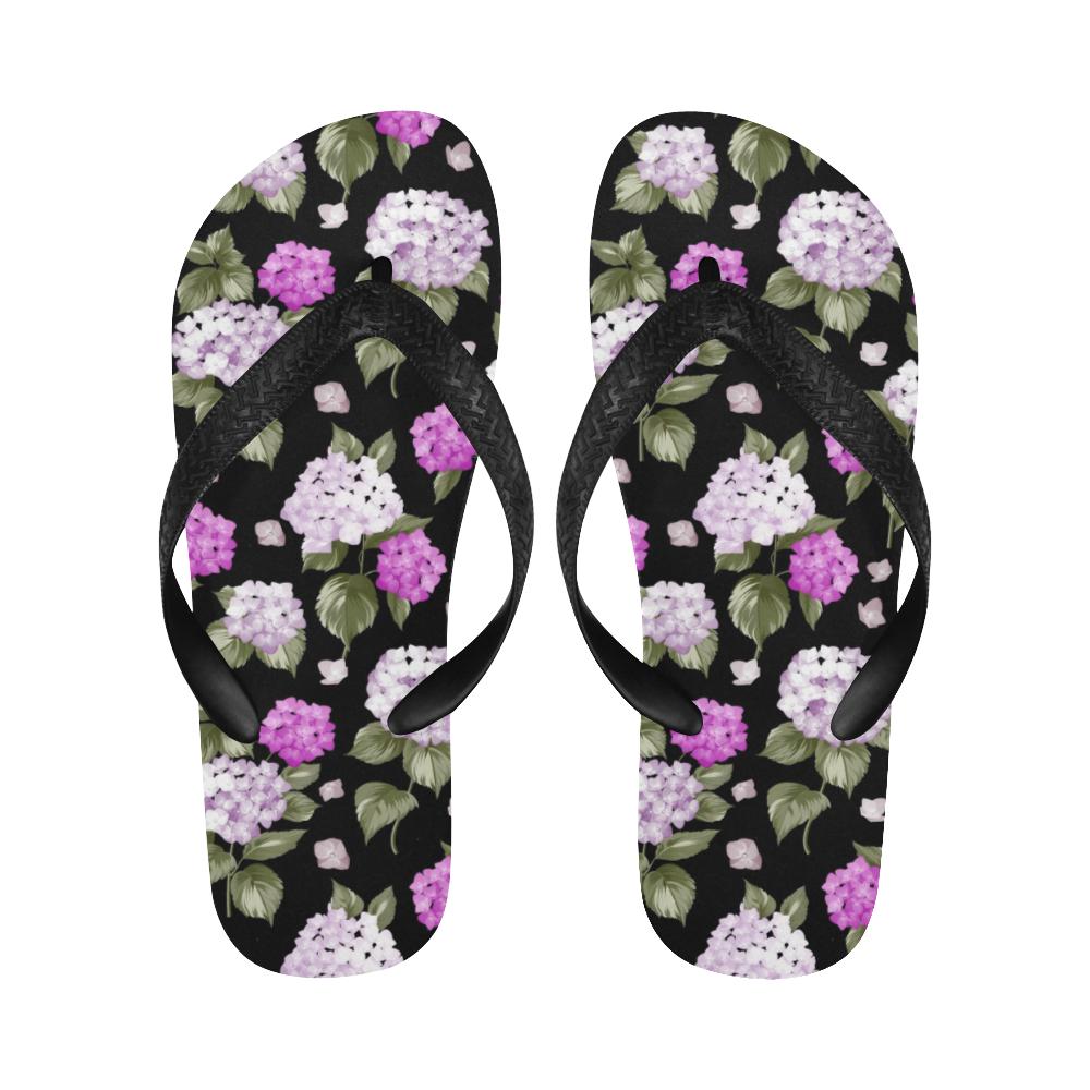 Hydrangea Pattern Print Design HD011 Flip Flops-JorJune