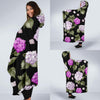 Hydrangea Pattern Print Design HD011 Hooded Blanket-JORJUNE.COM