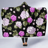 Hydrangea Pattern Print Design HD011 Hooded Blanket-JORJUNE.COM