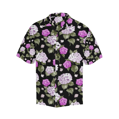 Hydrangea Pattern Print Design HD011 Men Hawaiian Shirt-JorJune