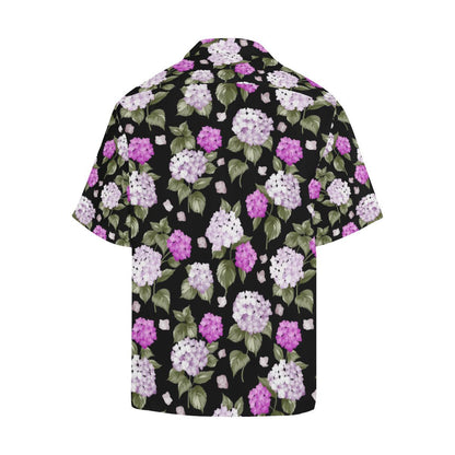 Hydrangea Pattern Print Design HD011 Men Hawaiian Shirt-JorJune