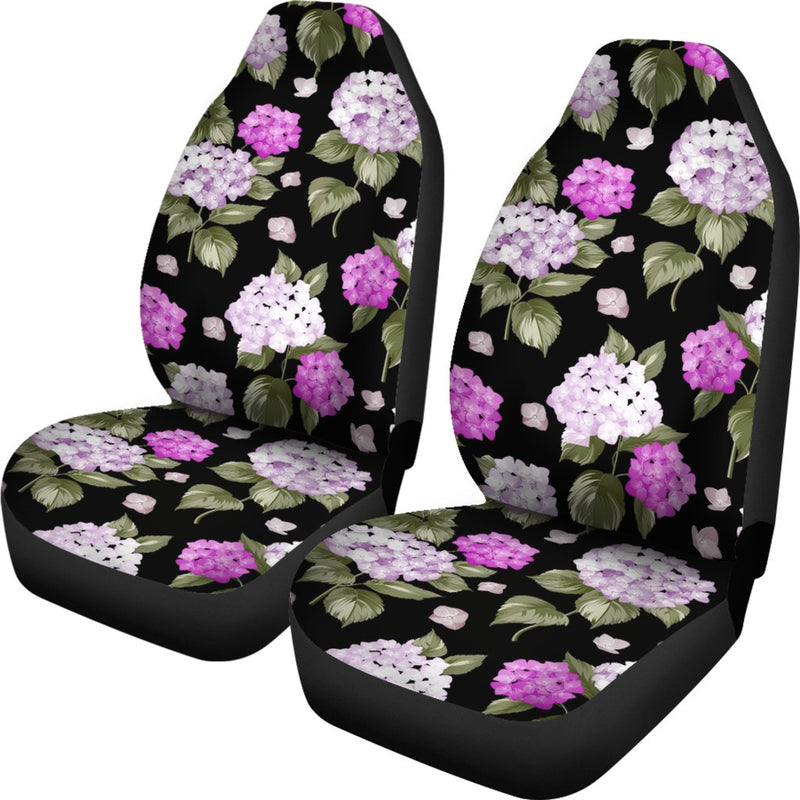 Hydrangea Pattern Print Design HD011 Universal Fit Car Seat Covers-JorJune