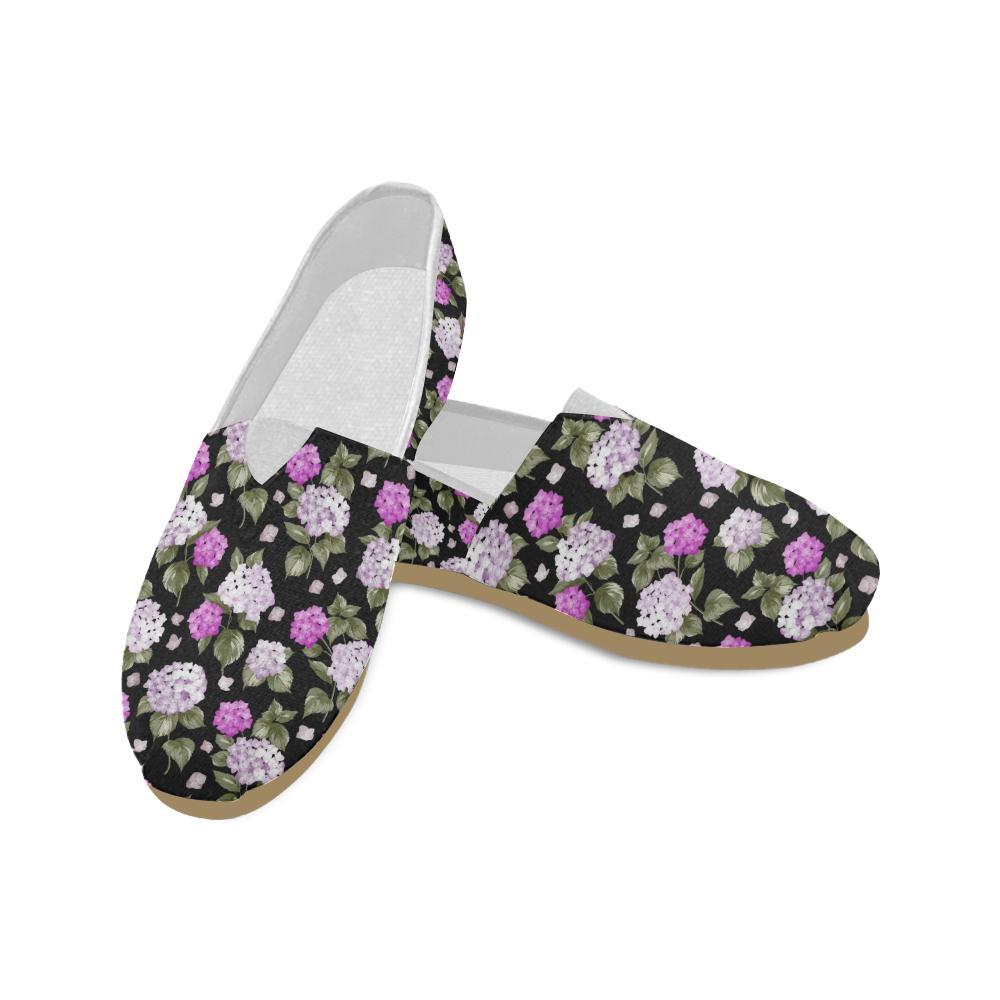 Hydrangea Pattern Print Design HD011 Women Casual Shoes-JorJune.com