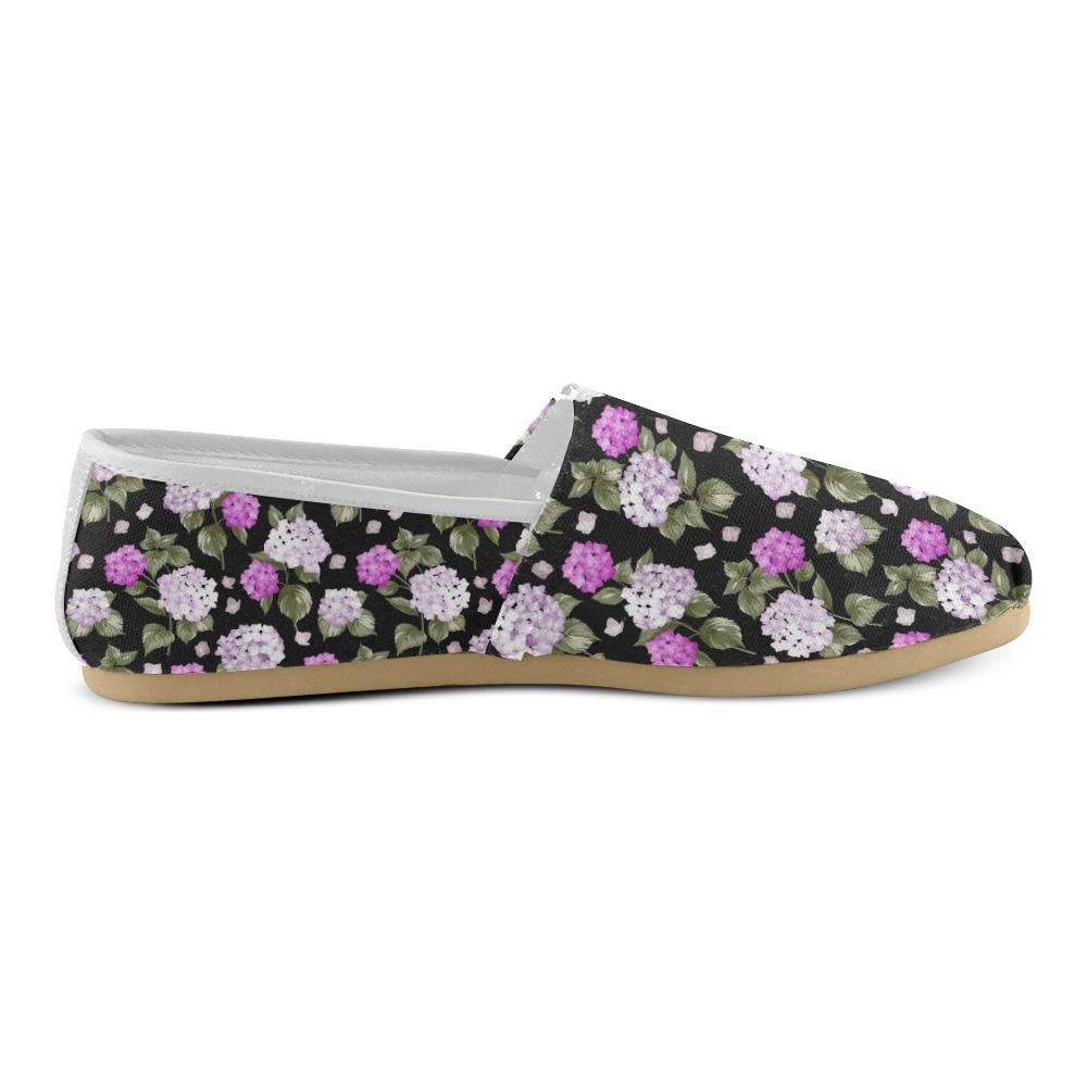 Hydrangea Pattern Print Design HD011 Women Casual Shoes-JorJune.com