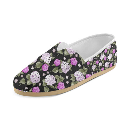 Hydrangea Pattern Print Design HD011 Women Casual Shoes-JorJune.com