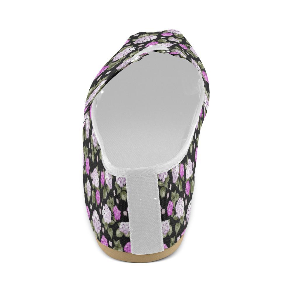 Hydrangea Pattern Print Design HD011 Women Casual Shoes-JorJune.com