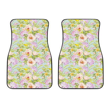 Hydrangea Pattern Print Design HD02 Car Floor Mats-JorJune