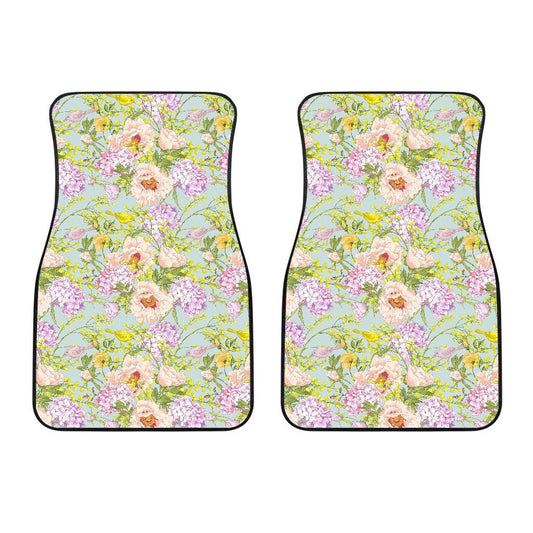 Hydrangea Pattern Print Design HD02 Car Floor Mats-JorJune