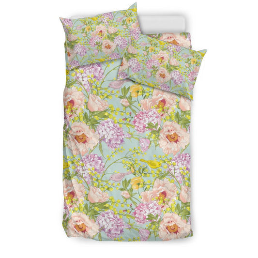 Hydrangea Pattern Print Design HD02 Duvet Cover Bedding Set-JORJUNE.COM