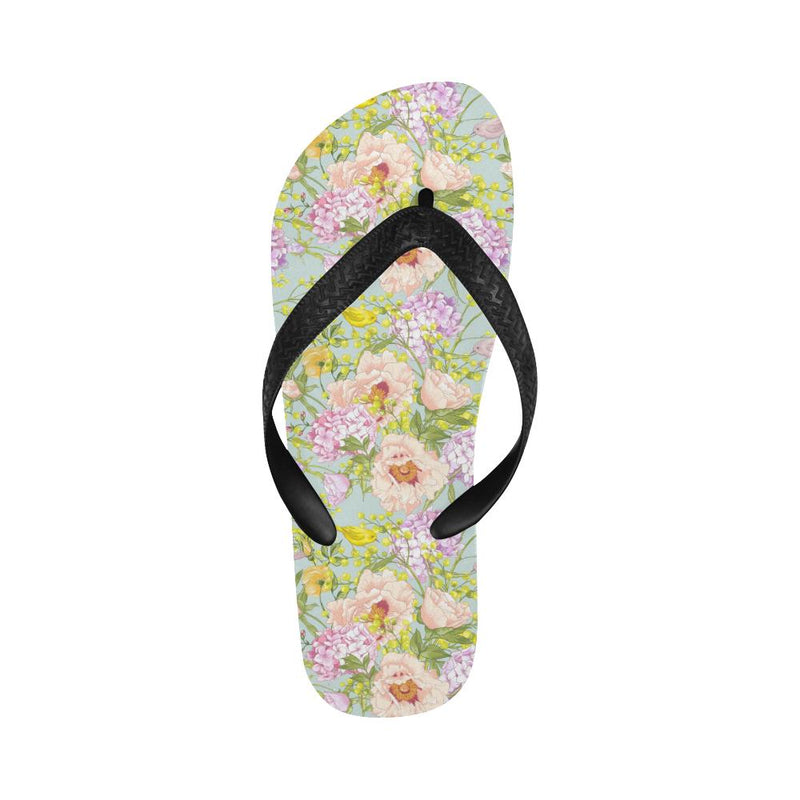 Hydrangea Pattern Print Design HD02 Flip Flops-JorJune