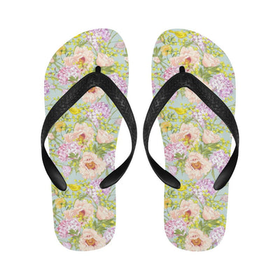 Hydrangea Pattern Print Design HD02 Flip Flops-JorJune