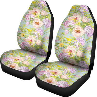 Hydrangea Pattern Print Design HD02 Universal Fit Car Seat Covers-JorJune