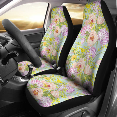 Hydrangea Pattern Print Design HD02 Universal Fit Car Seat Covers-JorJune