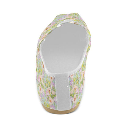 Hydrangea Pattern Print Design HD02 Women Casual Shoes-JorJune.com