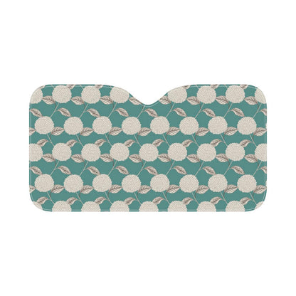 Hydrangea Pattern Print Design HD03 Car Sun Shade-JorJune