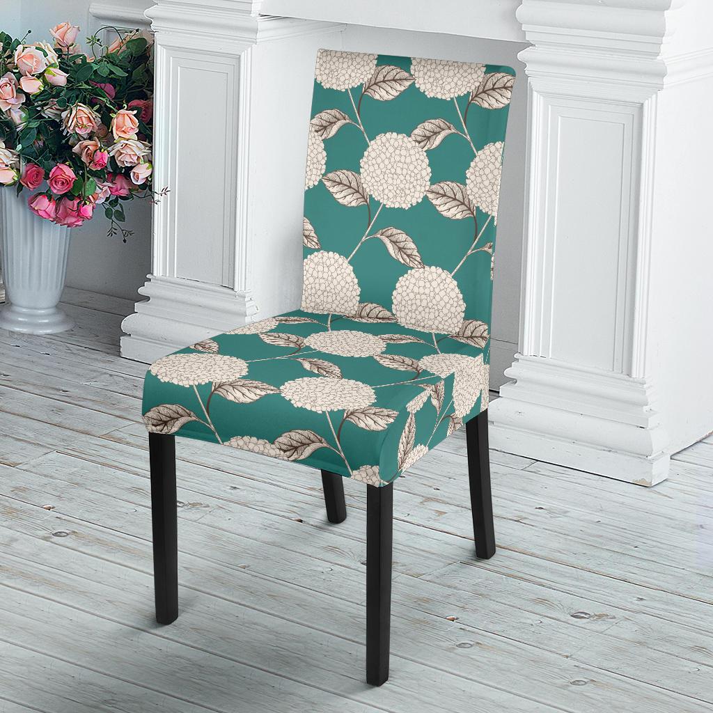 Hydrangea Pattern Print Design HD03 Dining Chair Slipcover-JORJUNE.COM