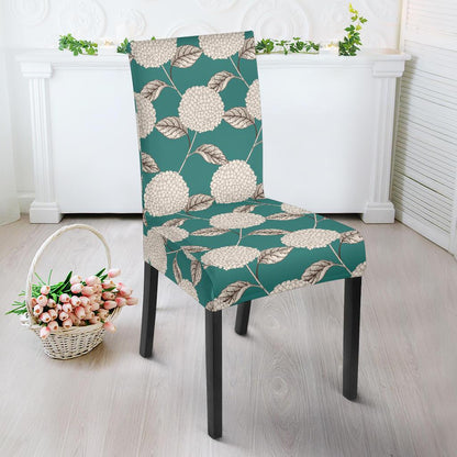 Hydrangea Pattern Print Design HD03 Dining Chair Slipcover-JORJUNE.COM