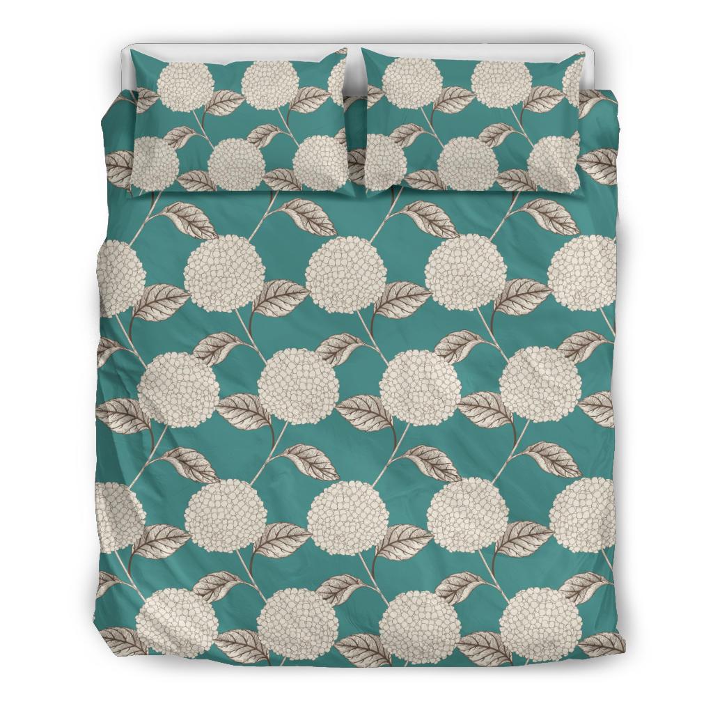 Hydrangea Pattern Print Design HD03 Duvet Cover Bedding Set-JORJUNE.COM
