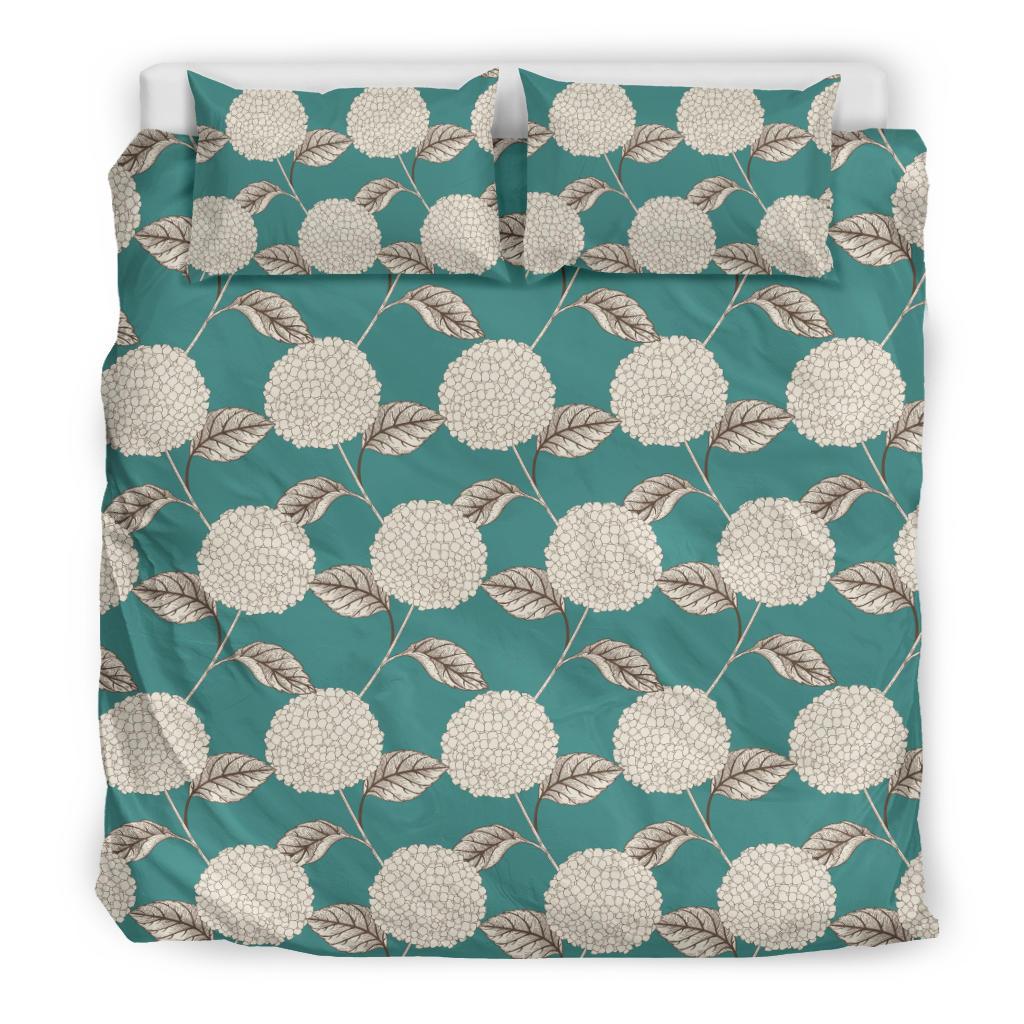 Hydrangea Pattern Print Design HD03 Duvet Cover Bedding Set-JORJUNE.COM