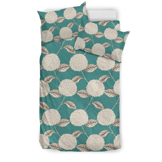 Hydrangea Pattern Print Design HD03 Duvet Cover Bedding Set-JORJUNE.COM