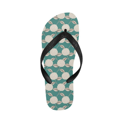 Hydrangea Pattern Print Design HD03 Flip Flops-JorJune