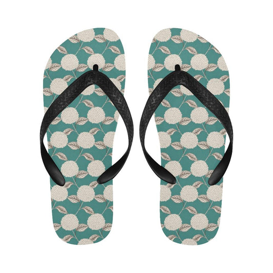 Hydrangea Pattern Print Design HD03 Flip Flops-JorJune