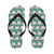 Hydrangea Pattern Print Design HD03 Flip Flops-JorJune